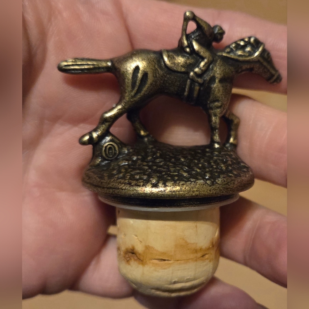 Blantons Bourbon Horse Bottle Stopper Original Topper Letter O Version